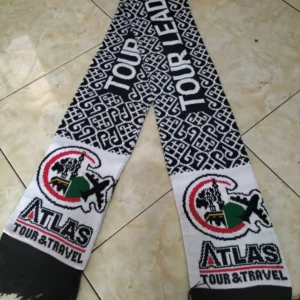 Syal rajut komputer 2 warna