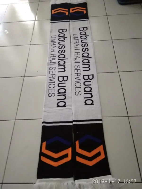 Syal rajut komputer 2 warna - Gambar 4