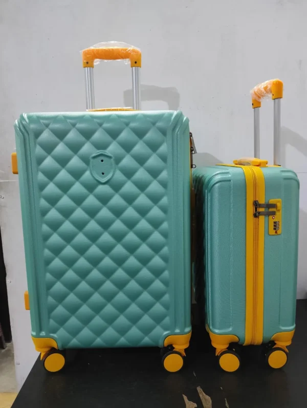 Koper one colours set kabin & bagasi emblem logo perisai - Gambar 2